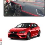 Seat Leon 2013-2020 Modele Özel Torpido Koruma Örtüsü - Gri Kenar