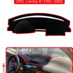 Opel Corsa B Combo B (1992-2000) Torpido Koruma Halısı - Kırmızı Kenar