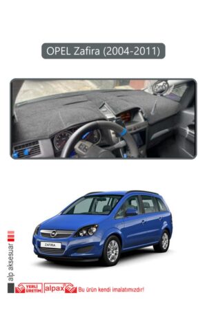 Opel Zafira (2004-2011) Torpido Koruma Halısı - Gri Kenar