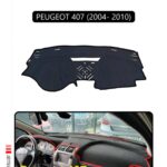 Peugeot 407 (2004- 2010) Torpido Koruma Halısı - Siyah Kenar