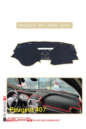 Peugeot 407 (2004- 2010) Torpido Koruma Halısı - Bej Kenar