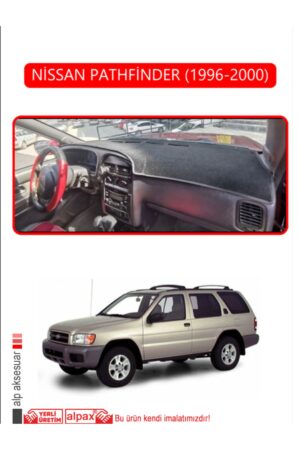Nissan Pathfinder 1996-2000 Torpido Koruma Halısı - Kırmızı Kenar