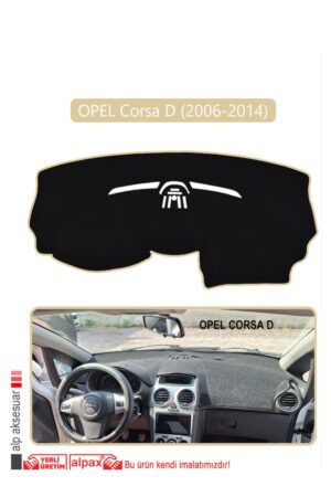 Opel Corsa D (2006-2014) Torpido Koruma Halısı - Bej Kenar