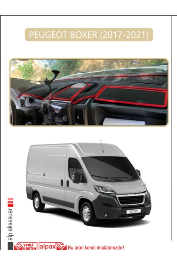 Peugeot Boxer 2017 - 2021 Torpido Koruma Halısı - Bej Kenar