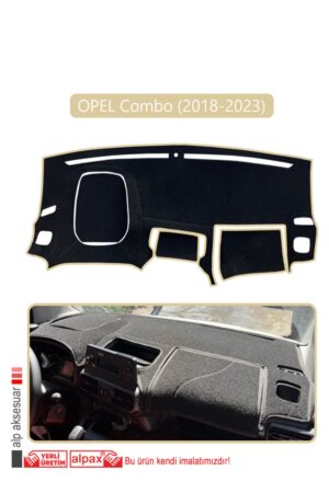 Opel Combo 18+ (2018-2023) Torpido Koruma Halısı - Bej Kenar