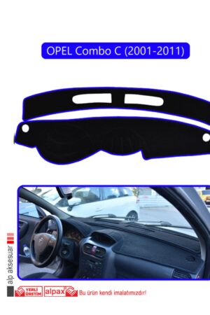 Opel Combo C (2001-2011) Torpido Koruma Halısı - Mavi Kenar