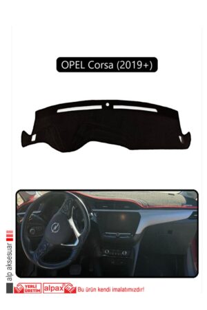 Opel Corsa (2019 + ) Torpido Koruma Halısı - Siyah Kenar