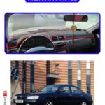 Nissan Maxima 32 Torpido Koruma Halısı - Mavi Kenar