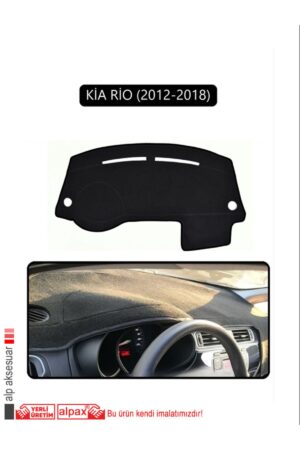 Kia Rio 2012-2018 Torpido Koruma Halısı - Siyah Kenar