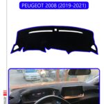 Peugeot 2008 (2019-2021) Torpido Koruma Halısı - Mavi Kenar
