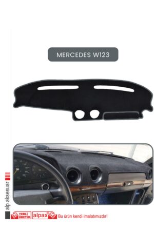 Mercedes W123 Torpido Koruma Halısı - Gri Kenar