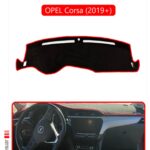 Opel Corsa (2019 + ) Torpido Koruma Halısı - Kırmızı Kenar