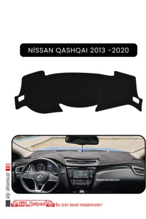 Nissan Qashqaı 2013 -2020 Torpido Koruma Halısı - Siyah Kenar