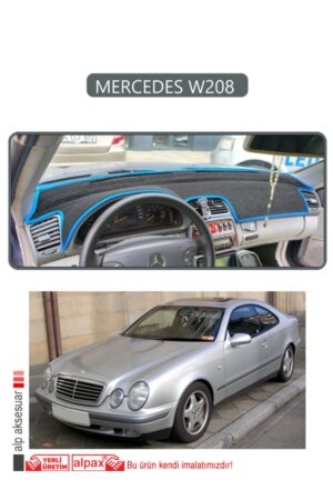 Mercedes W208 Torpido Koruma Halısı - Gri Kenar