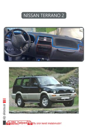 Nissan Terrano 2 Torpido Koruma Halısı - Gri Kenar