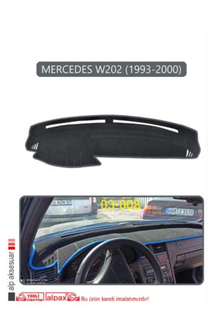 Mercedes W202 1993-2000 Torpido Koruma Halısı - Gri Kenar