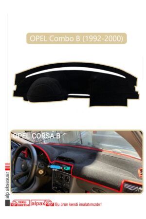 Opel Corsa B Combo B (1992-2000) Torpido Koruma Halısı - Bej Kenar