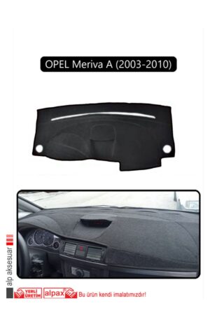 Opel Meriva A (2003-2010) Torpido Koruma Halısı - Siyah Kenar