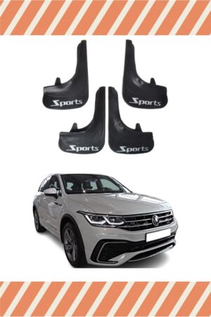 Volkswagen Tiguan tüm kasalar sports yazılı 4’lü tozluk çamurluk paçalık