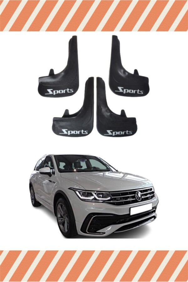 Volkswagen Tiguan tüm kasalar sports yazılı 4’lü tozluk çamurluk paçalık