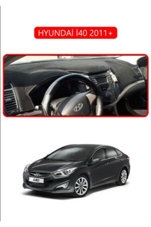 Hyundai İ40 2011+ (İ30 ) Torpido Koruma Halısı - Kırmızı Kenar