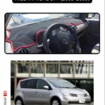 Nissan Note E11 2005-2009 Torpido Koruma Halısı - Siyah Kenar