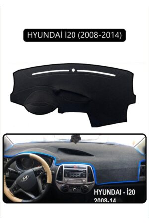 Hyundai İ20 2008-2014 Torpido Koruma Halısı - Siyah Kenar