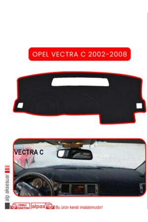 Opel Vectra C 2002-2008 Torpido Koruma Halısı - Kırmızı Kenar