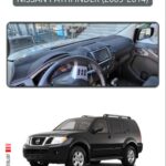 Nissan Pathfinder 2005-2014 Torpido Koruma Halısı - Gri Kenar