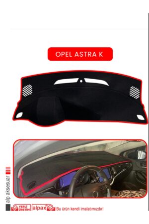 Opel Astra K Torpido Koruma Halısı - Kırmızı Kenar