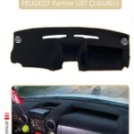 Peugeot Partner Torpido Sağ Kapaklı Eski Torpido Koruma Halısı - Bej Kenar
