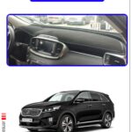 Kia Sorento 2018+ Torpido Koruma Halısı - Mavi Kenar