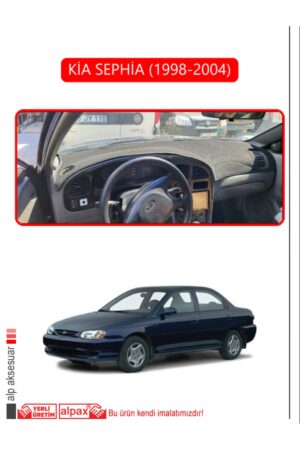 Kia Sephia 1998-2004 Torpido Koruma Halısı - Kırmızı Kenar