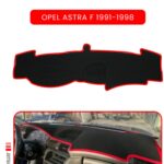 Opel Astra F 1991-1998 Torpido Koruma Halısı - Kırmızı Kenar