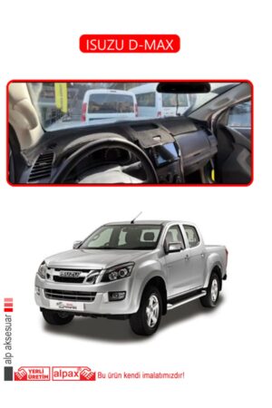 Isuzu D-Max Torpido Koruma Halısı - Kırmızı Kenar