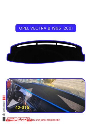 Opel Vectra B (1995-2001) Torpido Koruma Halısı - Mavi Kenar