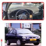Kia Shuma 1995-2003 Torpido Koruma Halısı - Kırmızı Kenar