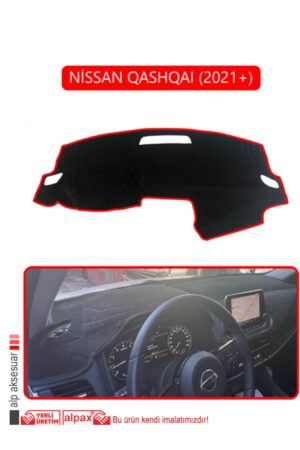 Nissan Qashqaı 2021 Torpido Koruma Halısı - Kırmızı Kenar