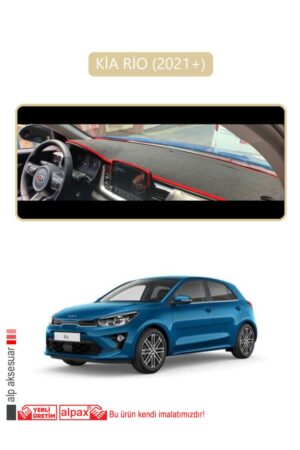 Kia Rio 2021+ Torpido Koruma Halısı - Bej Kenar