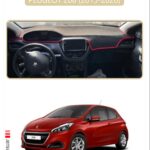 Peugeot 208 (2015-2020) Torpido Koruma Halısı - Bej Kenar
