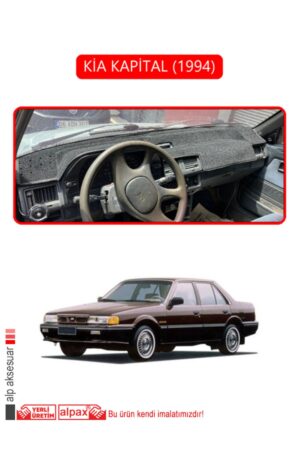 Kia Capital 1994 Torpido Koruma Halısı - Kırmızı Kenar