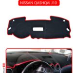 Nissan Qashqai J10 Torpido Koruma Halısı - Kırmızı Kenar