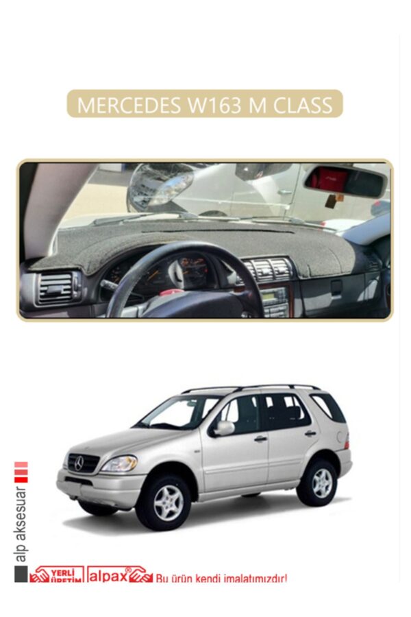 Mercedes W163 M Class Torpido Koruma Halısı - Bej Kenar