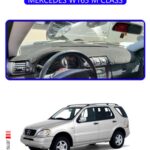 Mercedes W163 M Class Torpido Koruma Halısı - Mavi Kenar
