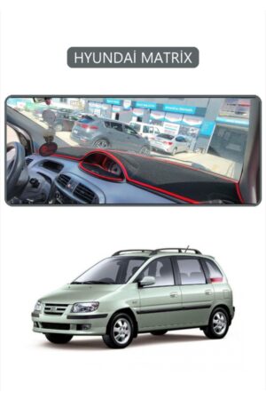 Hyundai Matrix Torpido Koruma Halısı - Gri Kenar