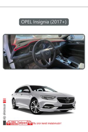 Opel Insignia (2017 + ) Torpido Koruma Halısı - Gri Kenar