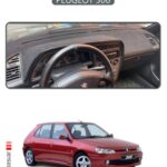 Peugeot 306 Torpido Koruma Halısı - Gri Kenar