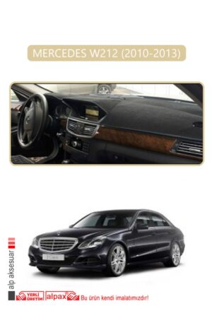 Mercedes W212 2010-2013 Torpido Koruma Halısı - Bej Kenar