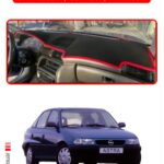 Opel Astra F 1991-1997 Airbagsiz Torpido Koruma Halısı - Kırmızı Kenar