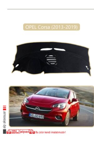 Opel Corsa (2013-2019) Torpido Koruma Halısı - Bej Kenar